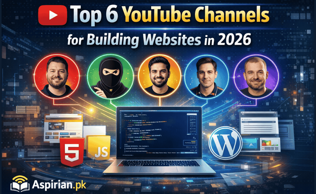 Top 6 YouTube Channels for Building Websites in 2026 (Free Learning Guide)