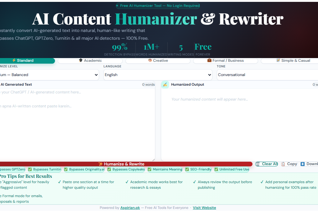 AI Content Humanizer and Rewriter 
