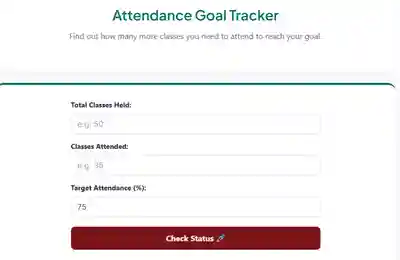 Attendance Goal Tracker