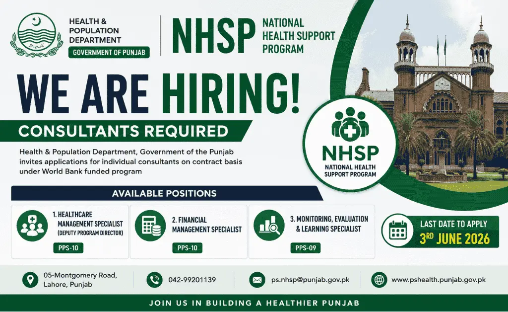 National Health Support Program NHSP Jobs
