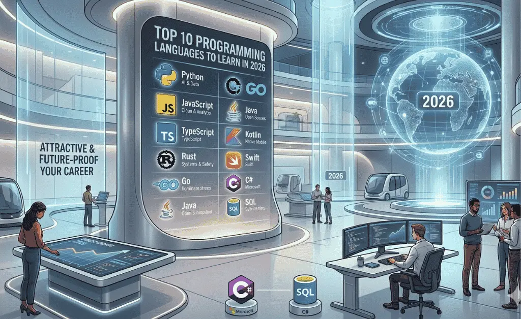 Top 10 Programming Languages to Learn in 2026