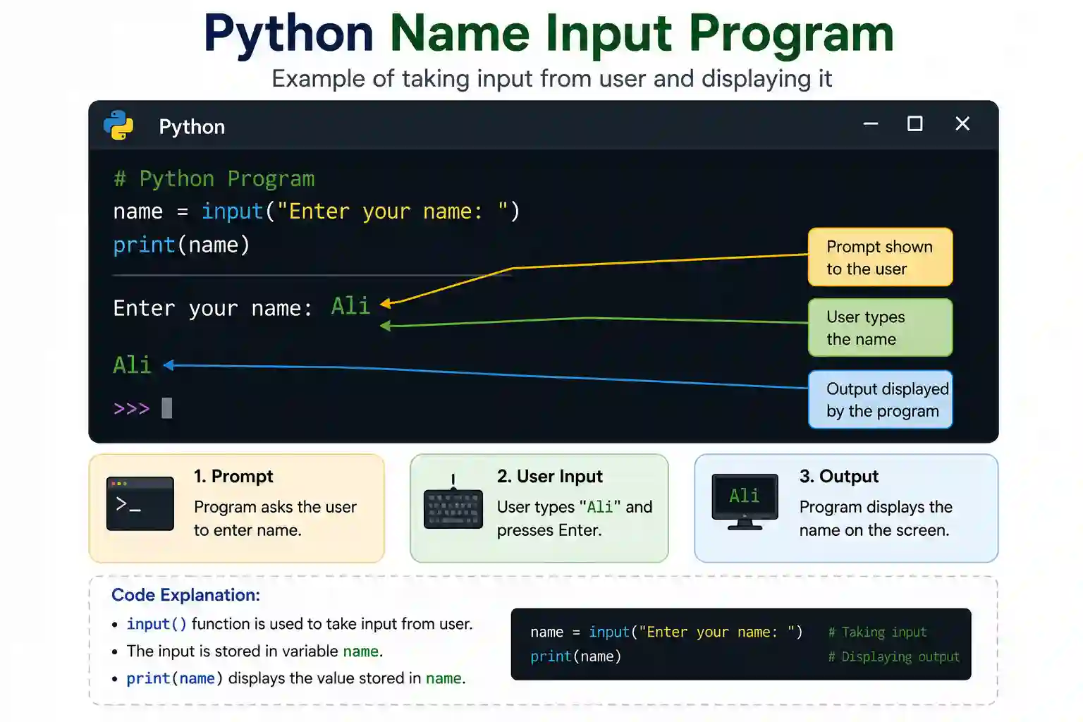 Taking Input from User in Python