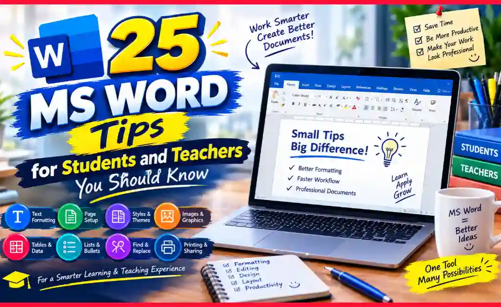 25 MS Word Tricks for Teachers and Students
