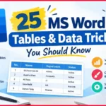 MS Word Tables & Data Tricks